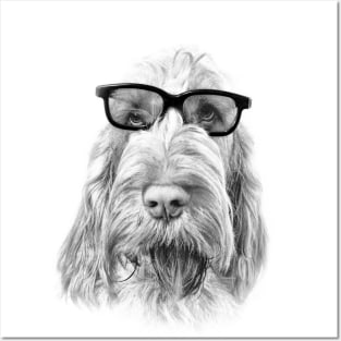 Intelligent friend Spinone by heidiannemorris Posters and Art